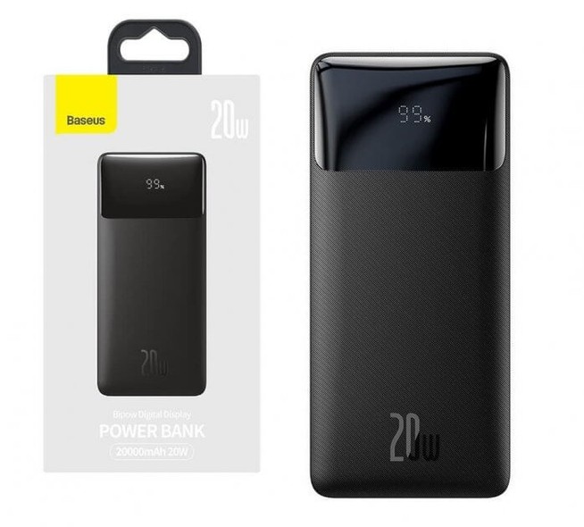 УМБ Power Bank Baseus Bipow 20000mah с Led дисплеем Black (PPDML-M01) PPDML-M01 фото