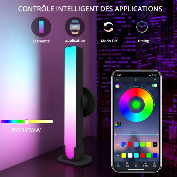 Світлодіодний RGB нічник INSPIRE L8 зі світломузикою ins-L8-1 фото