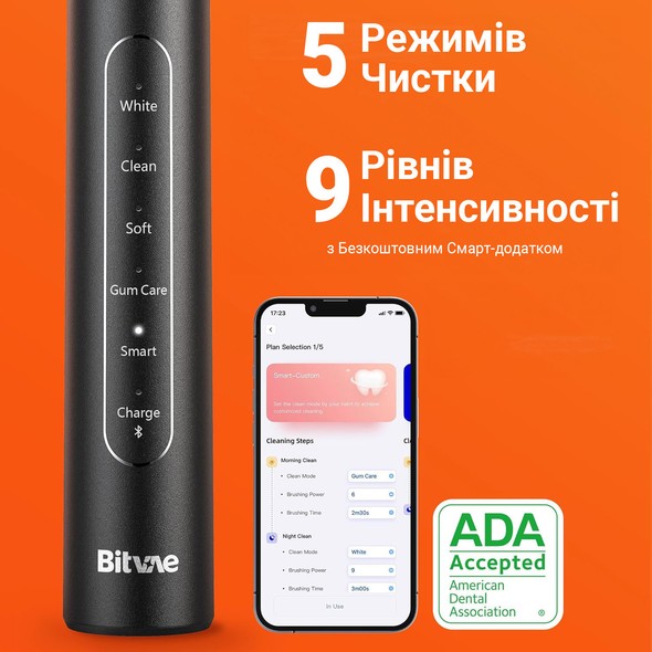 Электрическая зубная щетка Bitvae S2 Smart + настенный ультрафиолетовый стерилизатор BVS2-HD2 фото