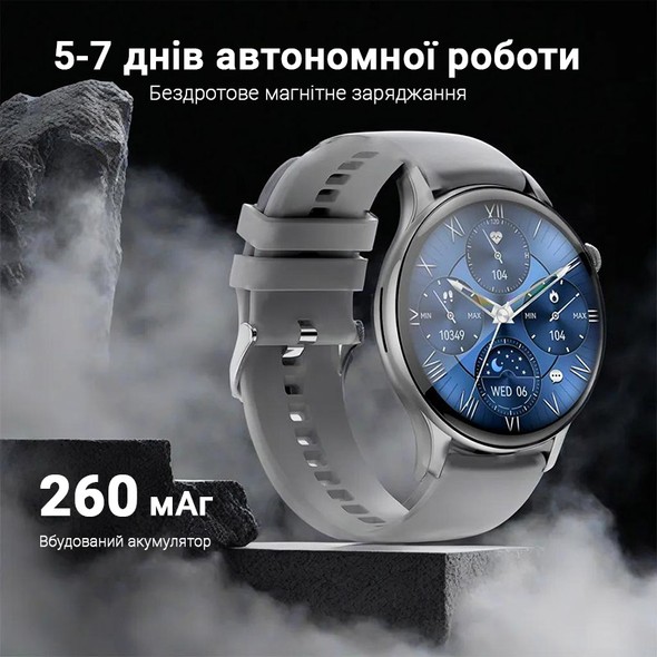 Смарт-годинник Hoco Y10 Pro Silver Hoco-Y10-Pro-S фото