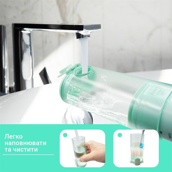 Іригатор H2ofloss HF- 10 Mini Green H2O-HF10-green фото