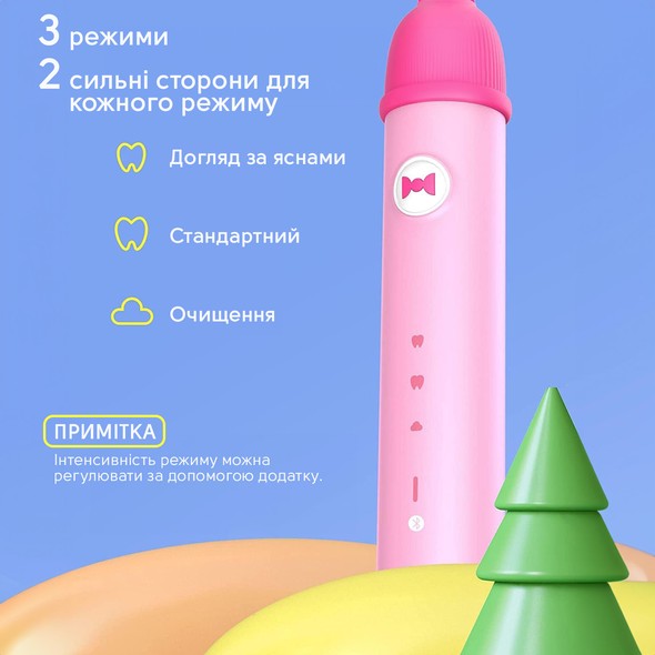 Дитяча електрична зубна щітка Bitvae Smart K7S Kids pink K7S-p фото