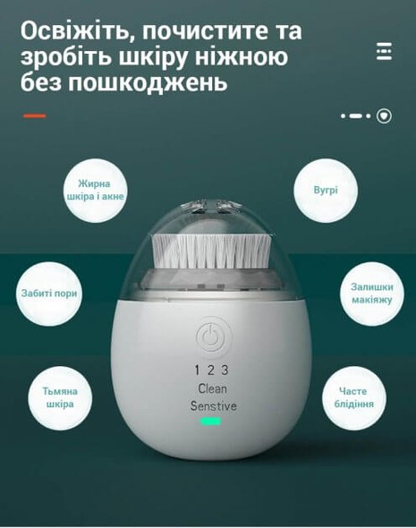 Щіточка багатофункціональна косметична Bigsmile YDF-601S White YDF-601SW фото