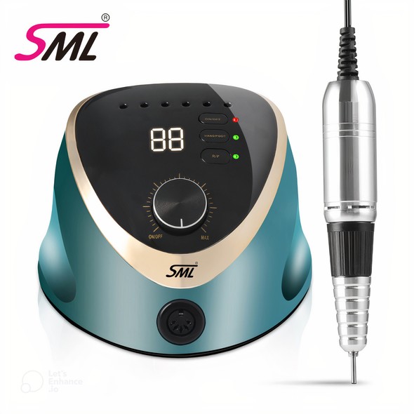 Фрезер для маникюра SML Nail Sander M12 с педалью зелёный SML-M12GR фото