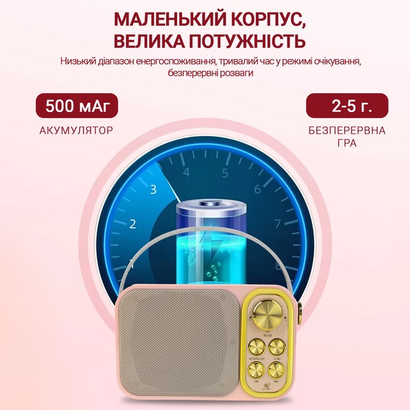 Портативна караоке-система INSPIRE YS-105 ROSE YS-105 фото