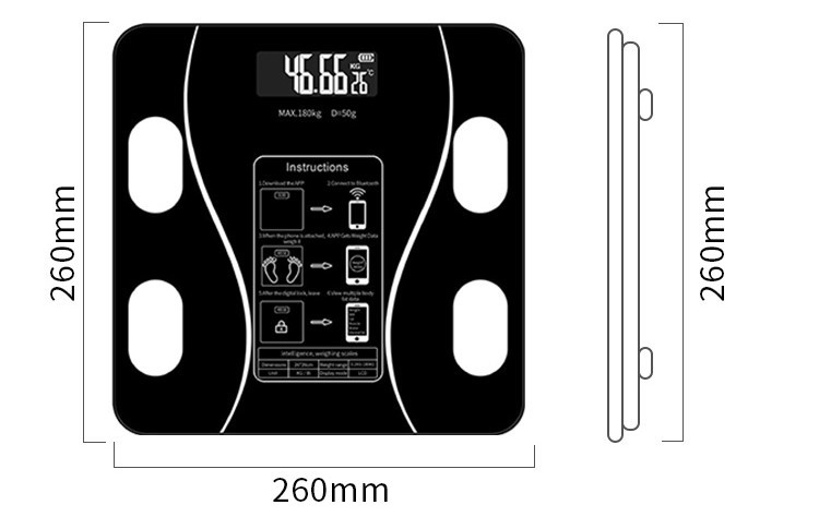 Смарт-весы Scale one Black (scl-001bl) scl-001bl фото