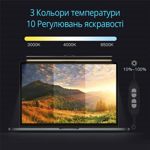 Лампа на монитор скринбар INSPIRE JD-A1 Pin 5W 3000-6000K USB JD-A1 фото