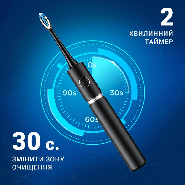 Набор электрических зубных щеток Fairywill P11 white+black P11-W-B фото