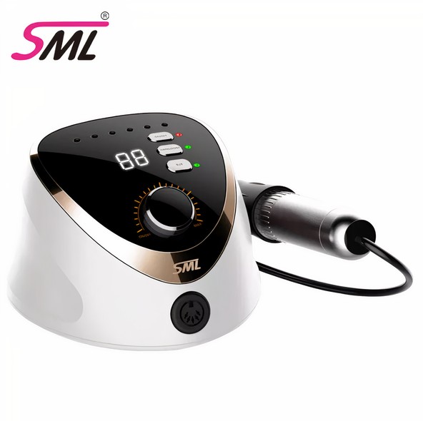 Фрезер для манікюру SML Nail Sander M12 з педаллю, бiлий SML-M12WT фото