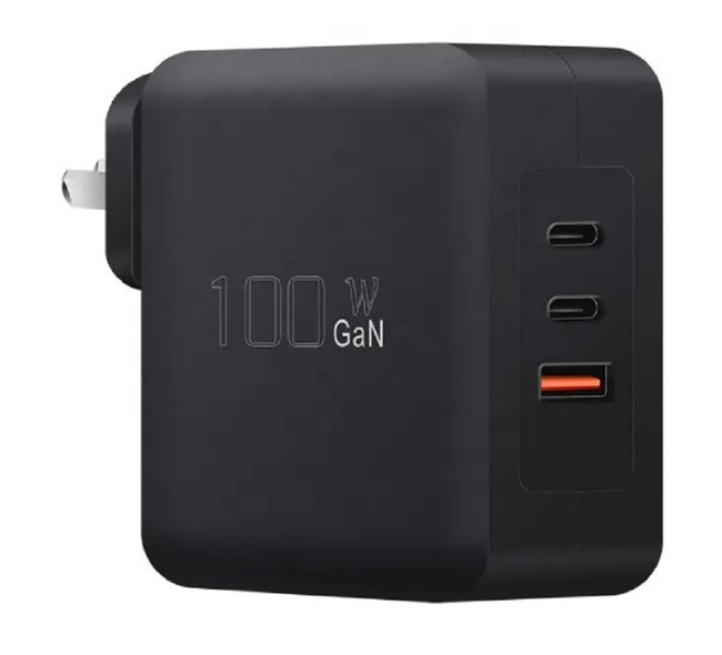 Зарядний пристрій Inspire GaN 3 порти PD QC3.0 USB 100 Вт PDQC фото